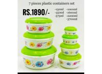 7 pcs container set