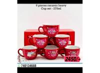 6pcs Ceramic heavy cup set